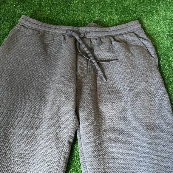 Stylus Elastic Waist Drawstring Solid Grey Sweatpants Jogger Pants Big Size XXL - Picture 5 of 11